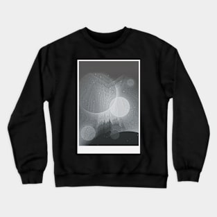 Grayscale sci fi Crewneck Sweatshirt